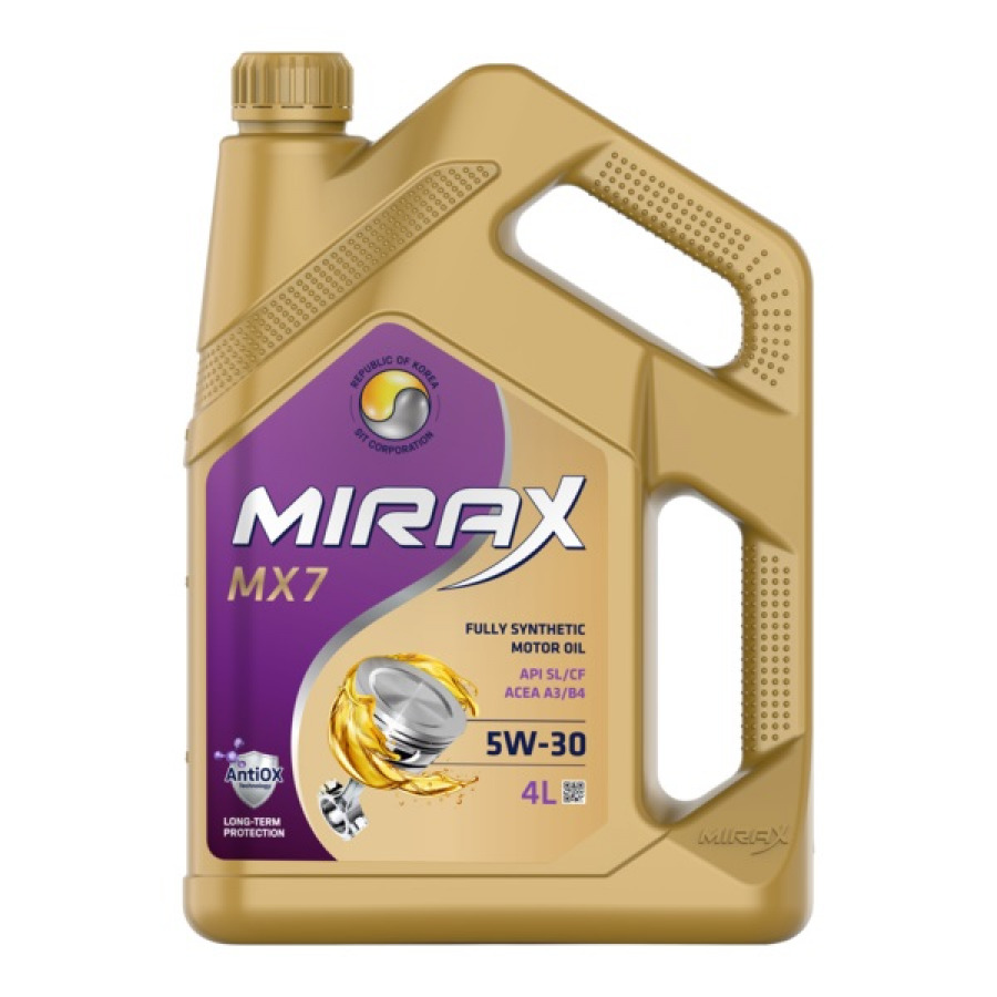 MIRAX MX7 SAE  5W-30 API SL/CF, ACEA A3/B4, 4X4L, артикул Mobil 607027