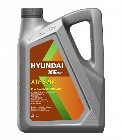 HYUNDAI XTeer ATF 6 HV, 4L, артикул Mobil 1041412